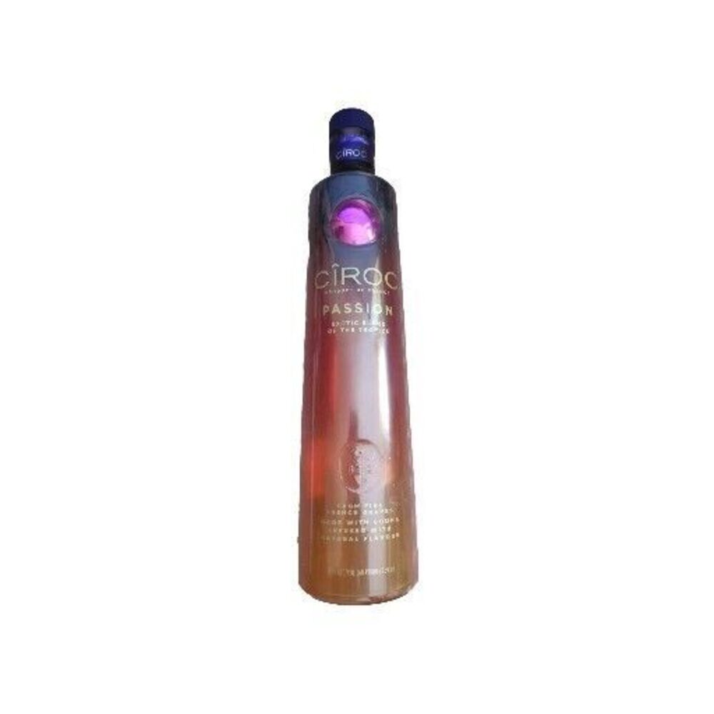 CIROC Passion Vodka RARE Frosted Glass Empty Bottle w/Cap 750ml Limited Edition